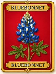 Bluebonnet flower tile